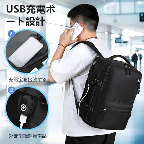 SGEARZOYO 拡張可能な大型トラベルバックパック の商品画像 2