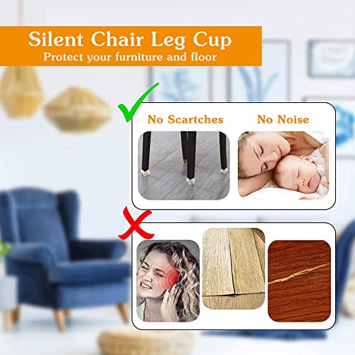 Rtlia Tappi Sedie Silicone,16 Pcs Coprigambe per