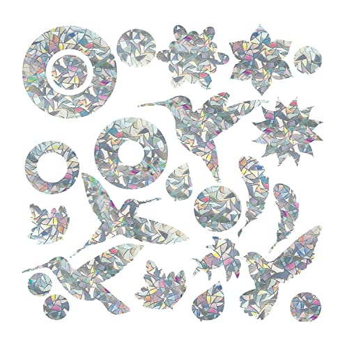 Lot de 24 autocollants anti-collision en verre arc-en-ciel attrape-soleil pour fenêtres, prismes arc-en-ciel, autocollants pour fenêtre, bricolage Cover