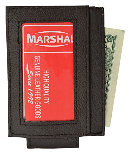 MARSHAL 910EB Fine Leather Hand Crafted Mans Man's Mens Men's Mini Wallet ID Credit Card Holder with Magnetic Money Clip2