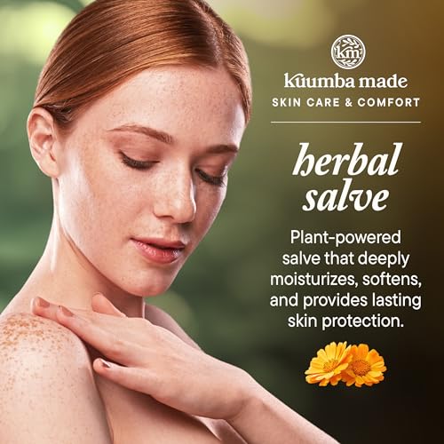 Kuumba Made Herbal Salve, Skin Care & Comfort Balm with Calendula & Comfrey for Dry, Sensitive Skin, 2 Oz - Image 4