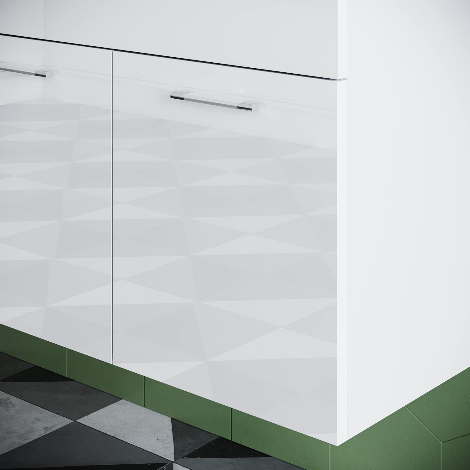 Set di mobili da bagno con lavabo bianco con mobiletto da 45 cm, set di mobili da bagno con specchio, programmi completi per il bagno, 2 pezzi, da appendere, lucido