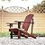 Outsunny Wooden Adirondack Chair, Outdoor Patio Lawn Chair with Cup Holder, Weather Resistant Lawn Furniture, Classic Lounge for Deck, Garden, Backyard, Fire Pit, Brown