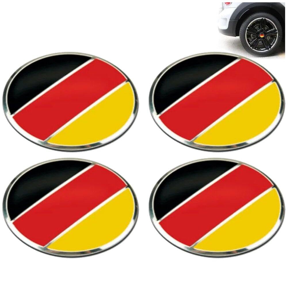 – 4pcs/set Car Wheel Center Hub Caps Sticker America German France Flag 3d Domed Sticker for Auto Car Wheel Center Hub Caps