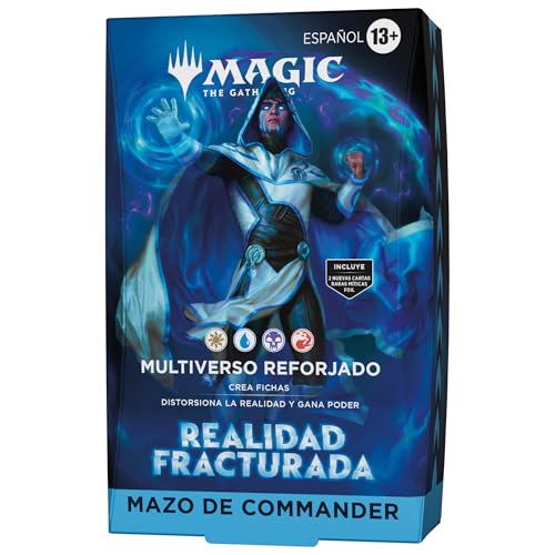 Mazo de Commander de Realidad fracturada de Magic: The Gathering: Multiverso reforjado | Mazo de 100 Cartas y Accesorios (Versión en Español)