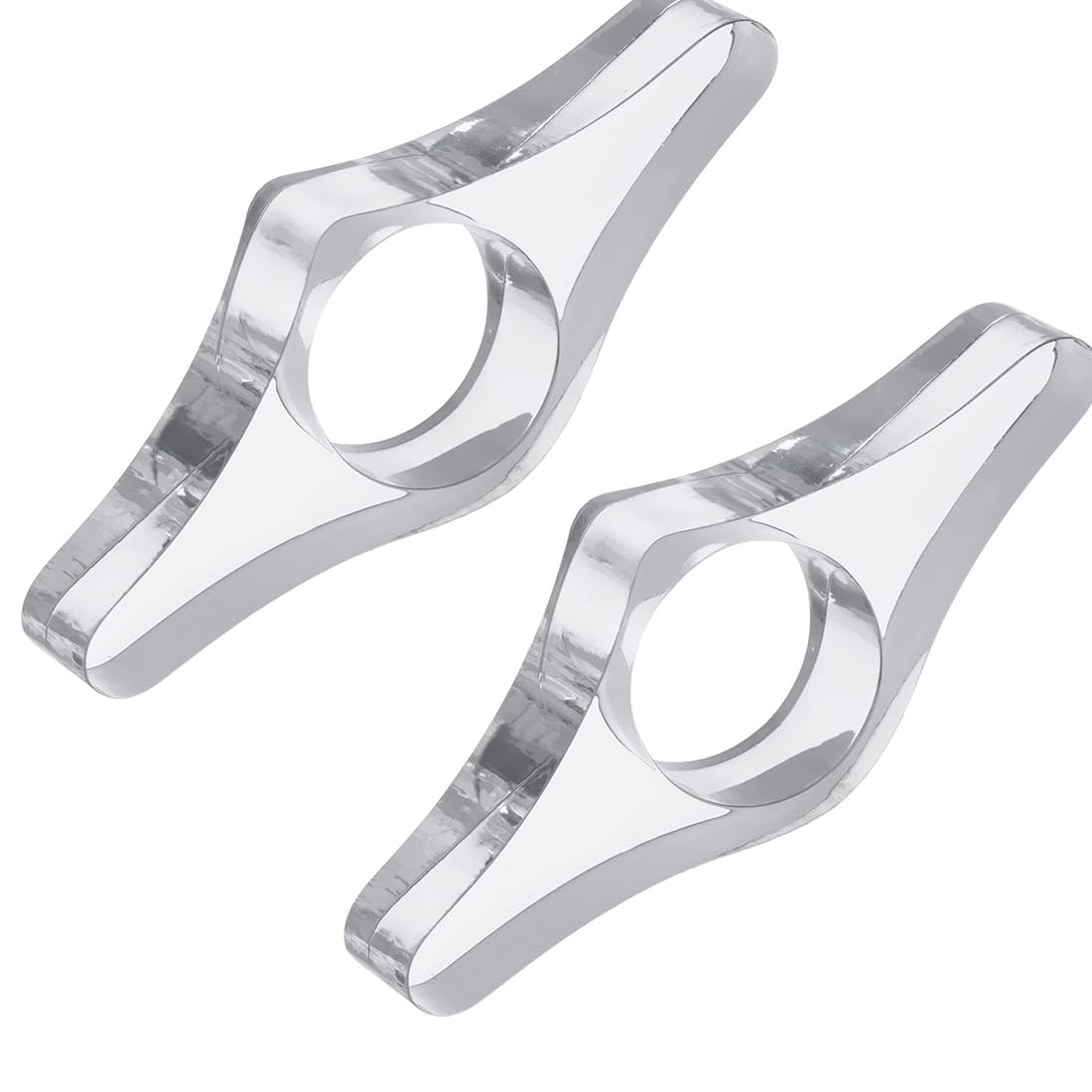 2 Pcs Marcadores de Libros Separador De Paginas Libro Pulgar Sujeta, Anillo de Marcador Pulgar Transparente, Separador De Paginas Libro, Marcapáginas Acrílico Un Regalo para Los Amantes de La Lectura