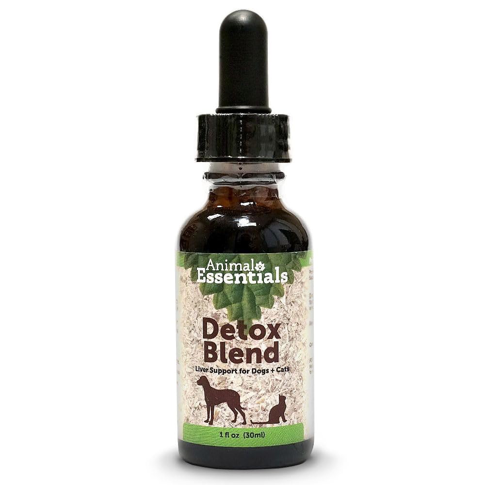 Animal Essentials Detox Blend - Liver Support for Dogs & Cats, Liver Supplement, Herbal Formula, Organic Human Grade Herbs, Vet Recommended - 1 Fl Oz