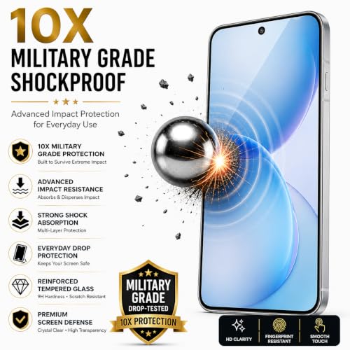 Image of ArmourPro 3D Borderless Tempered Glass for Oppo Reno 16c, Set of 2 HD Clear Screen Protectors with 3D Curved Edges, 9H Hardness, Oleophobic Coating, Case Friendly