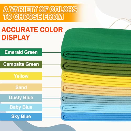 Image of XSEINO Yellow Large Felt Fabric 36 inch X 36 inch(1 Square Yard), 1.4 mm Thick Soft Felt Fabric Sheet for Crafts, Yellow Series Colors Soft Nonwoven Fabric, Fit for Decoration, Sewing, DIY Crafts