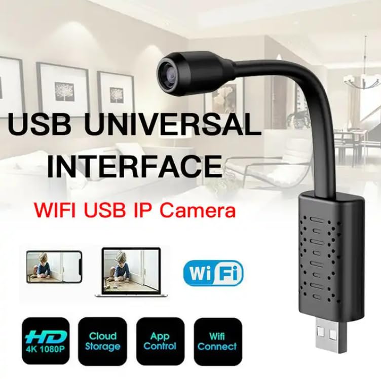 Image of 2MP Full HD Flexible USB WiFi Camera 1080P | Smart Mini Home Security Cam with 140 Wide Angle Lens | Real-Time Motion Sensor Alerts & Live Streaming | Connect with V380 Pro App (Flexible Camera)