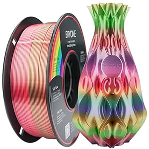 ERYONE Silk Rainbow PLA Filament 1.75mm, 3D Printer Filament PLA, +/-0.03mm, 1kg(2.2lbs)/Spool,Metal Luster Silk Rainbow
