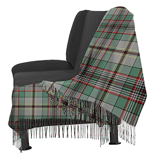 Women Blanket Scarf Long Shawl Scottish Clan Craig Tartan Cashmere Feel Shawl Wrap Winter Warm Scarf 77x27inch4