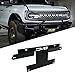 License Plate Relocation Bracket for 2021-2023 Ford Bronco | OEM Steel Front Bumper | Lower Center Mount | Keeps Grille Open | Quick & Easy Installation | DV8 Offroad