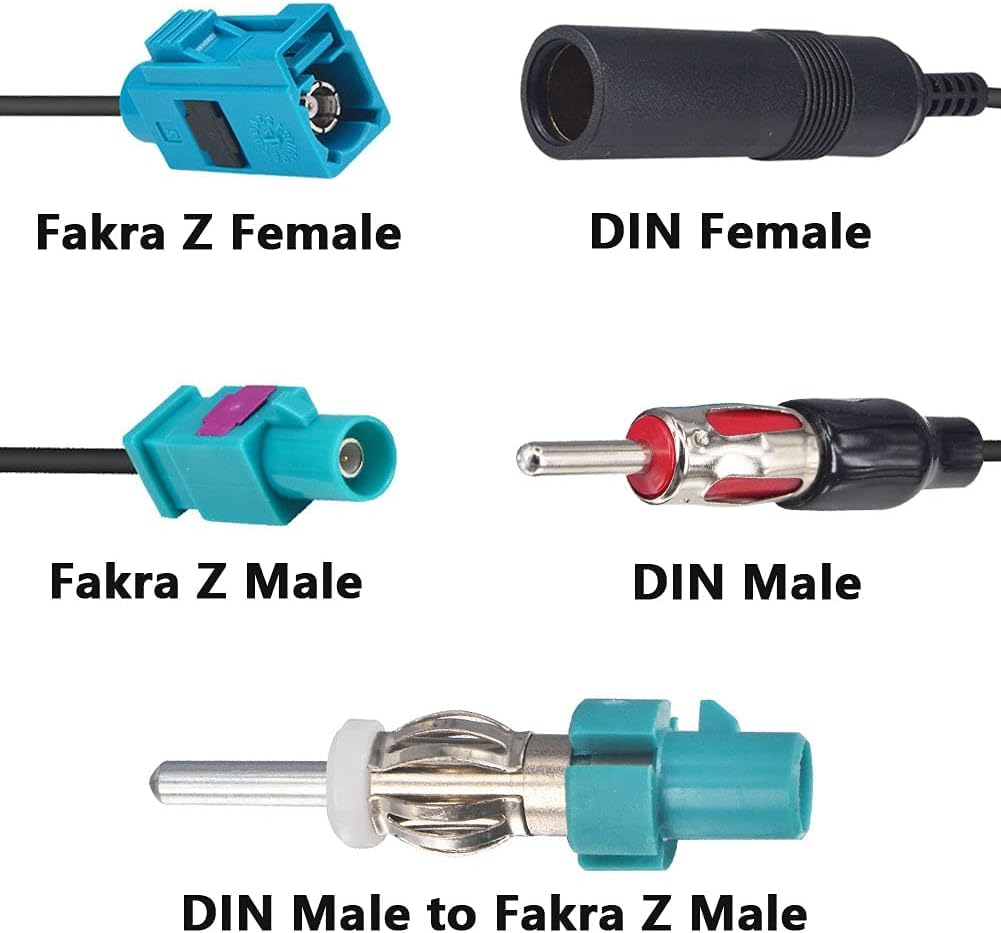 RAKU Cavo Prolunga Antenna HC97 20cm – Adattatore Maschio-femmina Per Audi, VW E Sistemi Radio Aftermarket