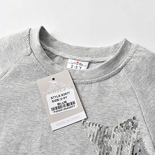 Image of VIKITA Kids Girls T Shirts Summer Short Sleeve Toddler Graphic Tops for Daily Casual Wearing, Pack for 2 (S3920+S3977 5T)