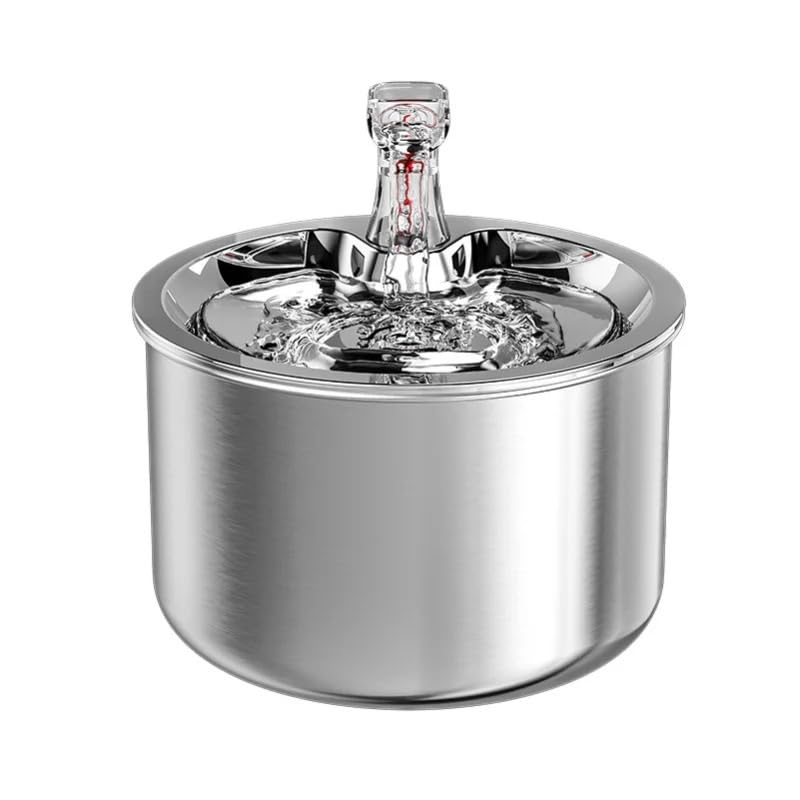Fuente automática para gatos y perros acero inoxidable 2L