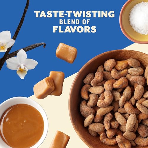 Image of PLANTERS Nut Duos Salted Caramel Almond & Vanilla Bean Cashew, 5 oz Bag (Pack of 2)