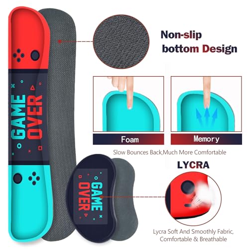 Image of ARTSO Large Gaming Mouse Pad, Keyboard Wrist Rest Pad & Wrist Support Mousepad Set, Stitched Edge, Extended, Non-Slip Base, Memory Foam Desk Mat, Green Red Game Console