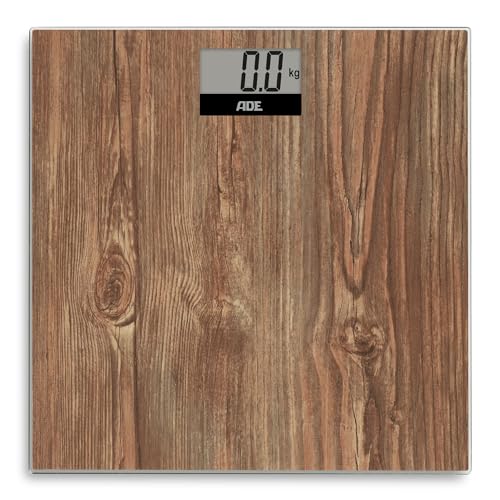 ADE Pèse-personne numérique avec grand écran | surface de pesée antidérapante en verre de sécurité | résultats de pesée précis jusqu'à 180 kg |...