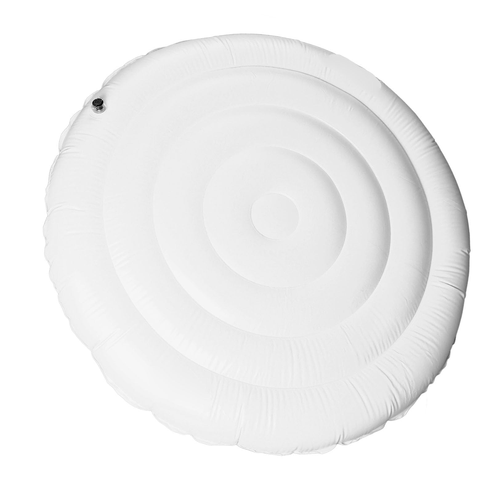 Hztyyier Couvercle de Bain à Remous Gonflable Rond, Housse Pliable Isolante pour Spa Gonflable 4,5 Pieds