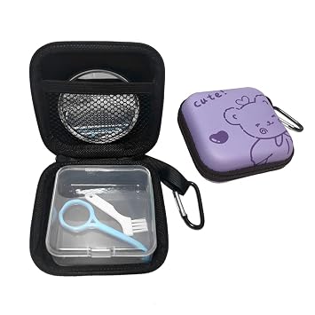 Retainer Case Travel Aligner Case Mouth Guard Box with Clip, Organizer Bag, Mirror and Removal Tool Set Animal