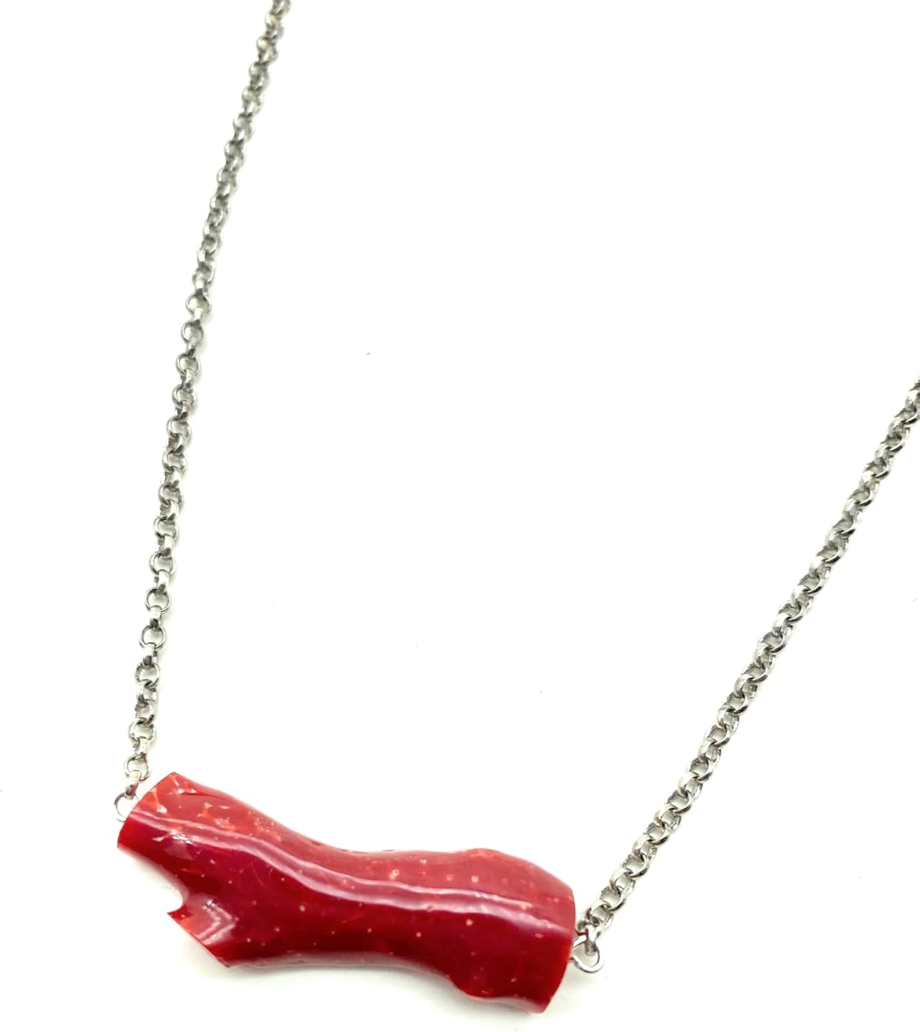 赤珊瑚 ペンダント ネックレス 枝 レディース 無染色 赤珊瑚 血赤 14K