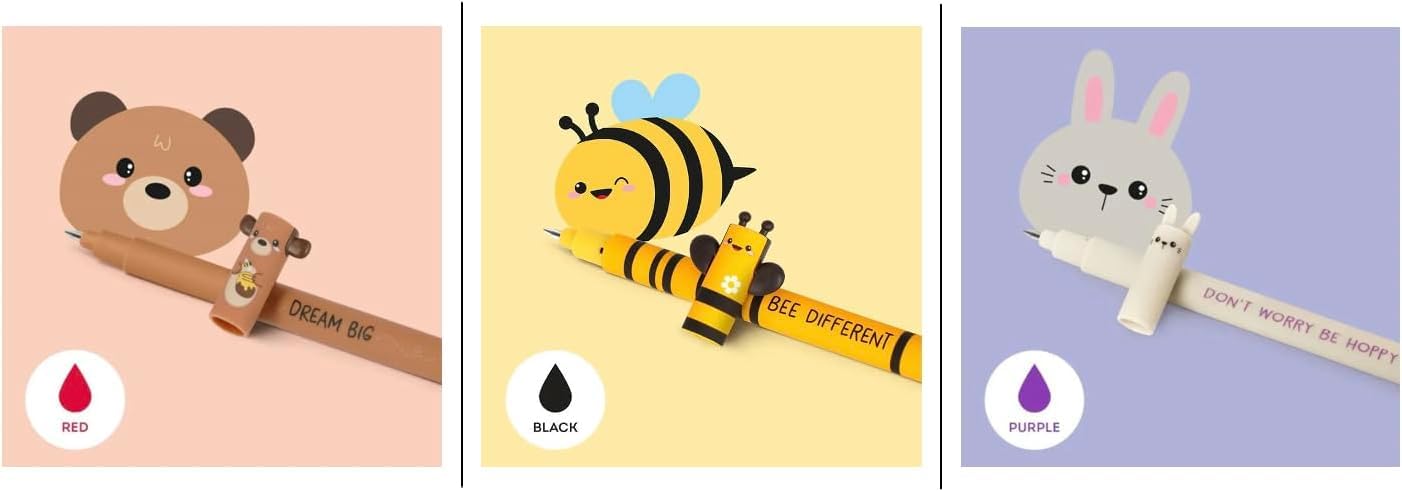 Juego de 15 bolígrafos de gel borrables, bolígrafos con tinta borrable, bolígrafos de gel borrables sin usar hojas, punta de 0,7 mm,