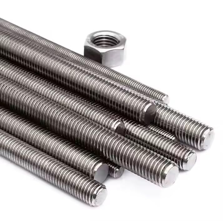 Lot de 6 tiges filetées en acier inoxydable M4 250 mm 25 cm – Vis sans tête de haute qualité pour construction, réparations et projets de bricolage