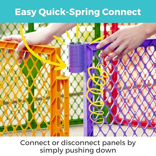 Image of Toddleroo by North States - Superyard 2-Panel Extension: 65.5 Inch Play Yard Extension - Works with Superyard Playpens - Colorplay