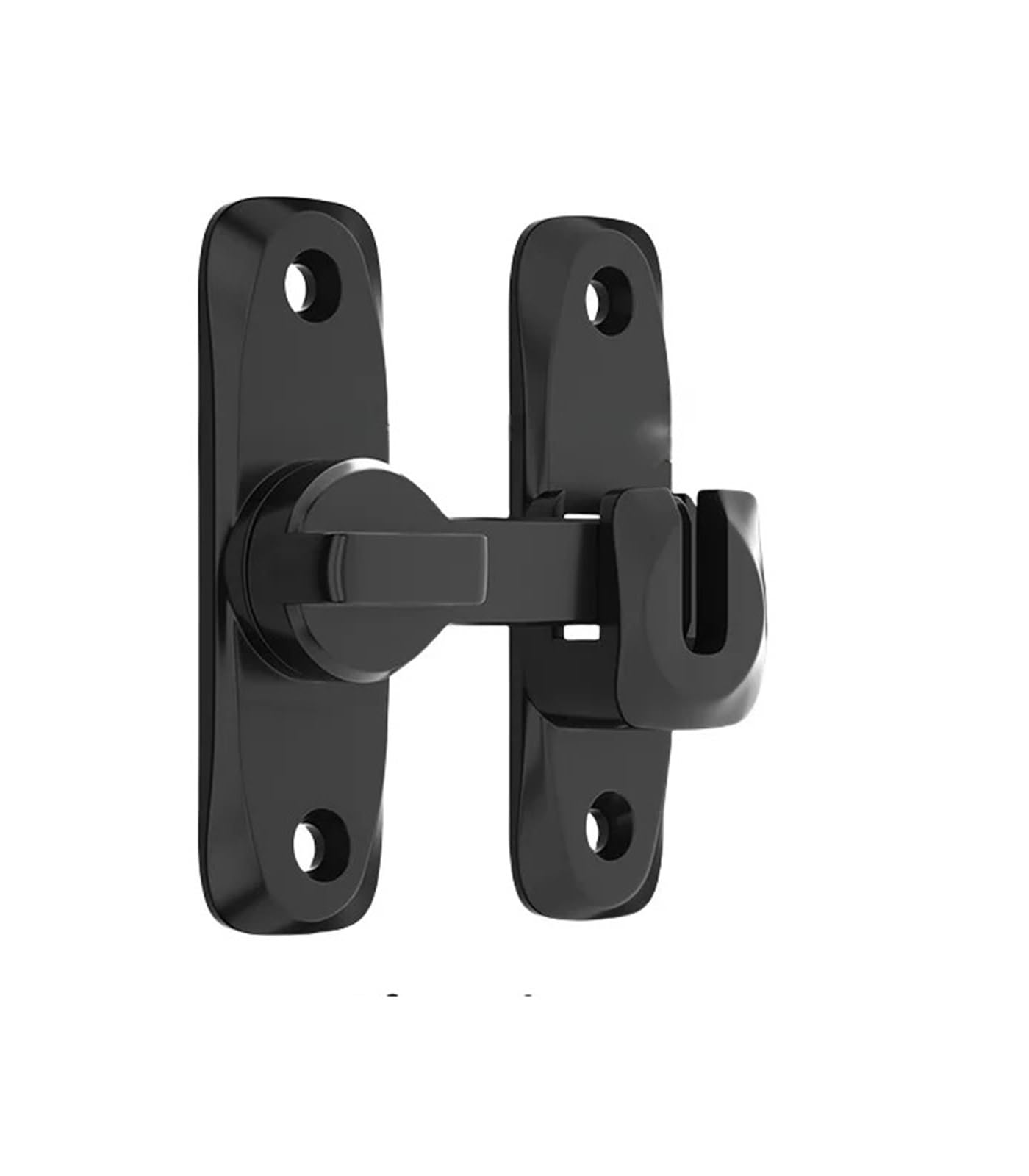 Dqzrtueca Black Sliding Barn Door Latch 90 180 Degree Flip Up Lock Multicolor For Cabinets Bathroom