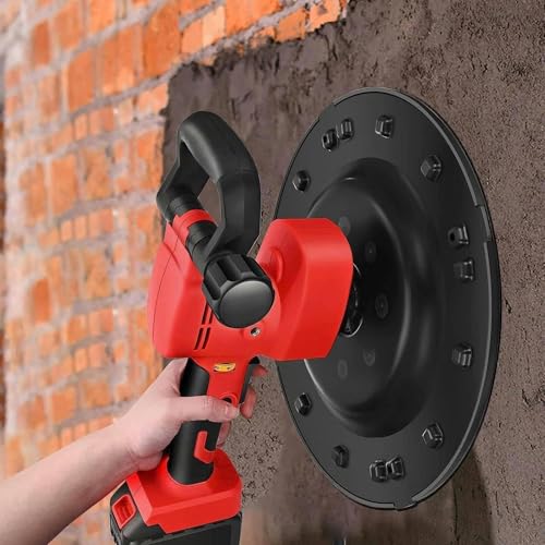 SBCGFY Llana eléctrica para hormigón - Máquina pulidora de mortero de Velocidad Ajustable de 1680 W para un Acabado eficiente del Cemento y alisado de Paredes, tamaño_nombre-2Batería
