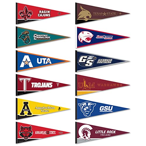 Sun Belt Conference College Pennant Set