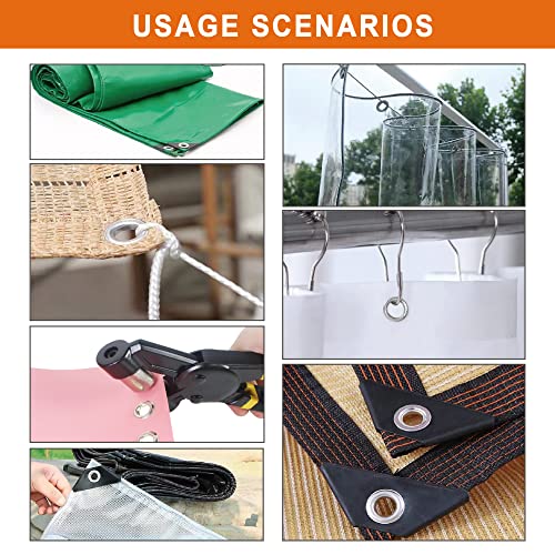 image for ZONGLAN Grommet Tool Kit, Eyelet Tool Multi-Purpose Handheld Manual DI