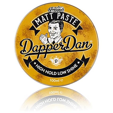 Dapper Dan Matt Paste, High Hold Low Shine Hair Paste for Men, Versatile Hair Product with Flexible Hold for All Styles, Vintage Cologne Fragrance, 1 x 100ml Cover