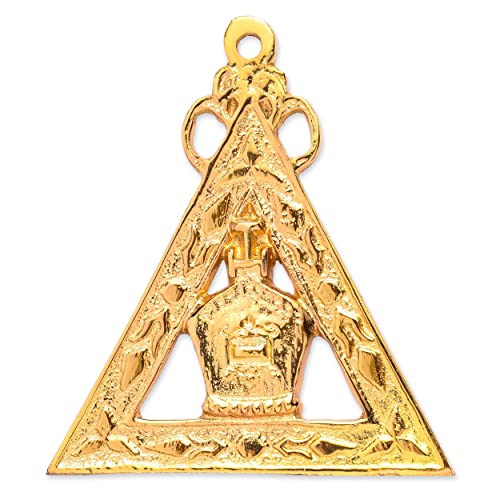 BRICKS MASONS Hight Priest Royal Arch Chapter Officer Collar Jewel - Gold Plated