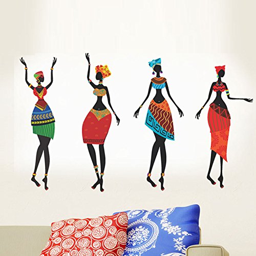 Buy Decals Design ' African Women' Wall Sticker (PVC Vinyl, 50 cm x 70