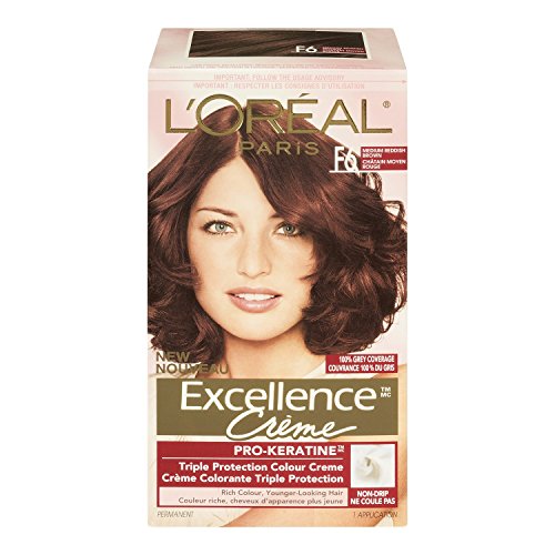 Image of L'Oreal Paris Excellence Creme Triple Protection Haircolor, Medium Reddish Brown [5RB] 1 ea (Pack of 2)