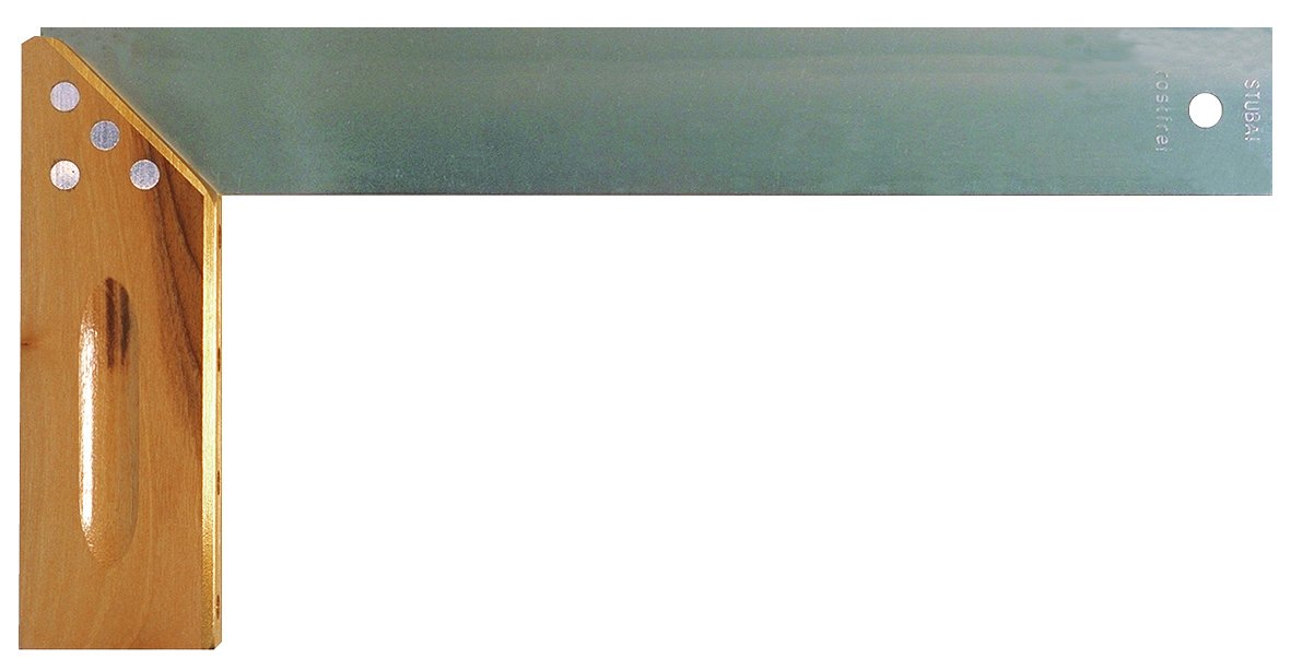 Stubai 342001 - Escuadra de carpintero con inglete sin marcador de medida (200 mm)