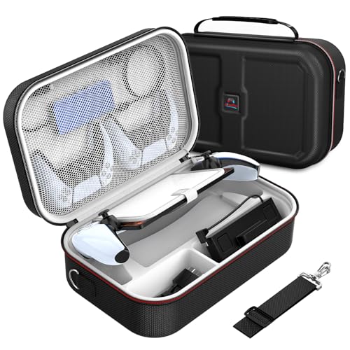 PS5 Portal Case, Carrying Case for PlayStation Portal Remote Player, Large Capacity Storage Case for Sony PlayStation5 Portal & All Accessories, Great for Travel and Home Storage, Black