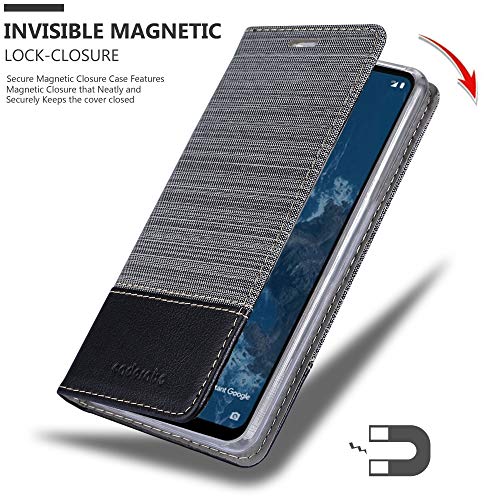 Cadorabo Custodia per LG Q9 in grigio e nero, con