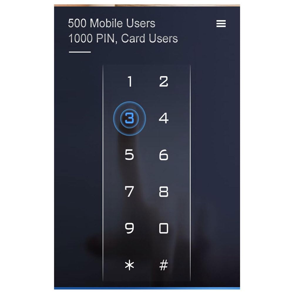 de Entrada de Puerta con Teclado Delgado de Plástico Negro Tuya WiFi TTLock, Controlador de Acceso con Huella Dactilar, Lector de Tarjetas de 125 KHz