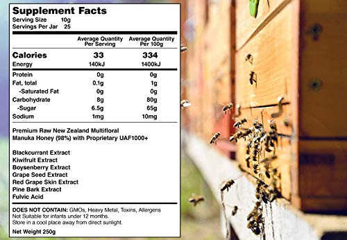 Multifloral Manuka Honey Nueva Zelanda 250g miniatura 7