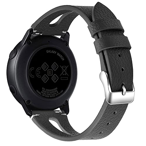 Correa de cuero para smartwatch EGQINR 18mm miniatura 6