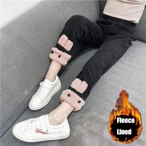 Kids Toddlers Girls Fleece Lined Jeans Winter Denim Jeggings Warm Pants Gymnastics Pants for Girls4