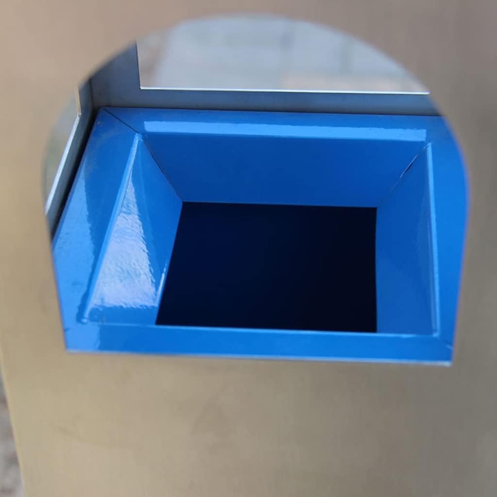 Floor Ash ColumnVertical Cigarette Butt Column Ashtray Trash Can Ashtray Trash Can Stainless Steel Ash Column Outdoor Square Paint Small Cigarette Butt Column,