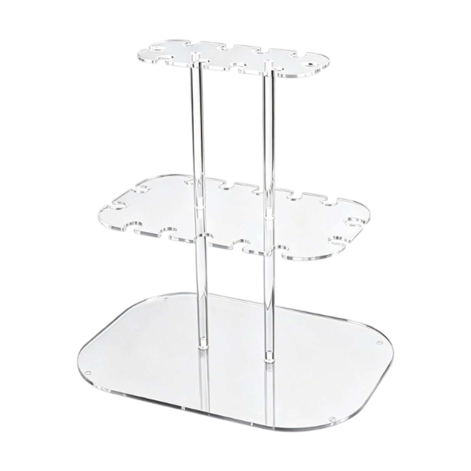 Msioytog Multicolor Modern Multilayer Champagne Cup Rack Space Saving For Countertop Storage Stand For Restaurants And Event Clear Cup Display Stand