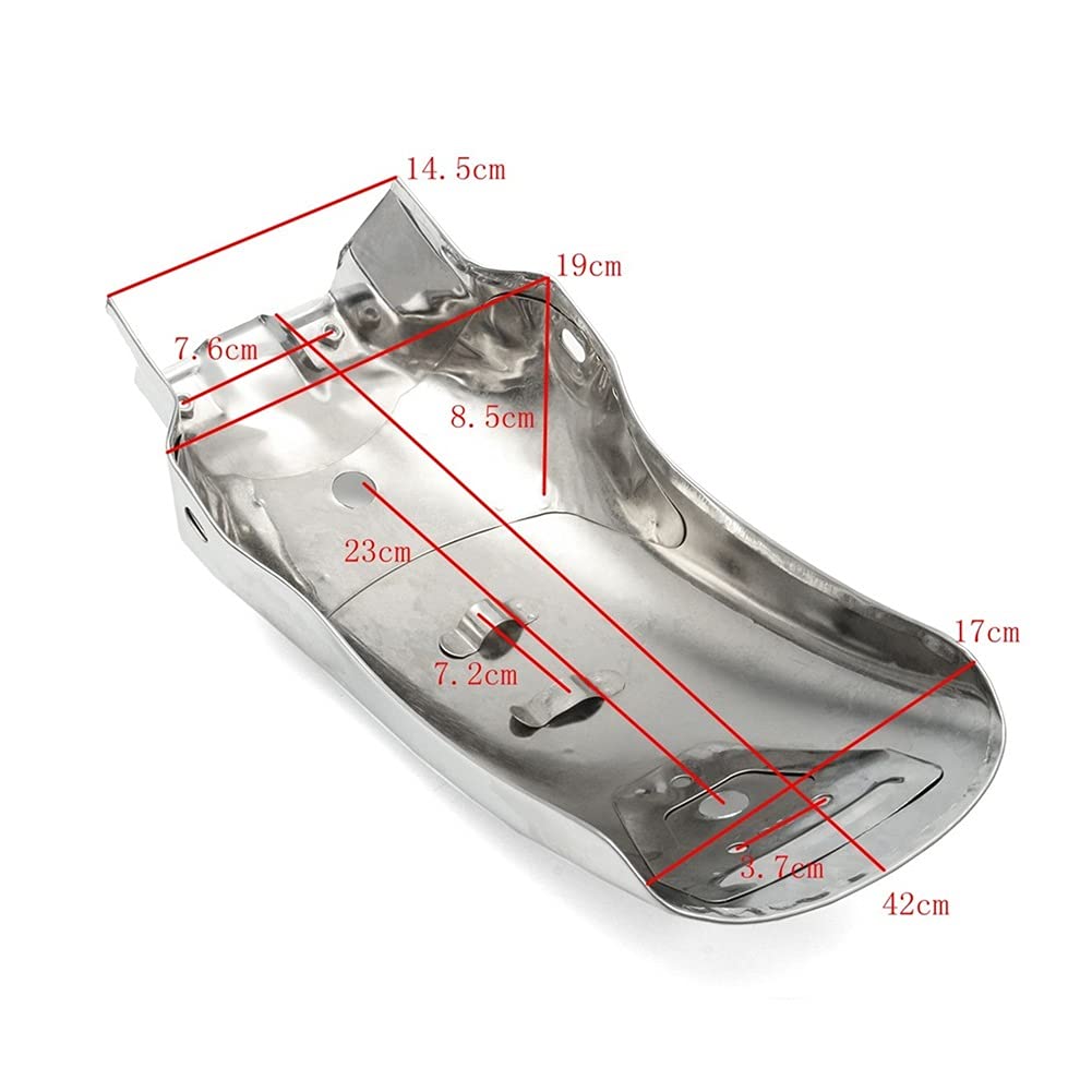 DUBDOG Paraspruzzi per Moto, Parafango parafango Posteriore Moto Compatible with F& Ender parafango parafango parafango Nero Argento paraspruzzi Universale