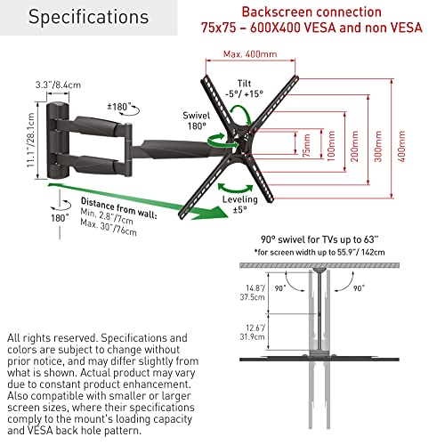 Barkan BM343XL2 30'' Long Tv Wall Mount thumb #7