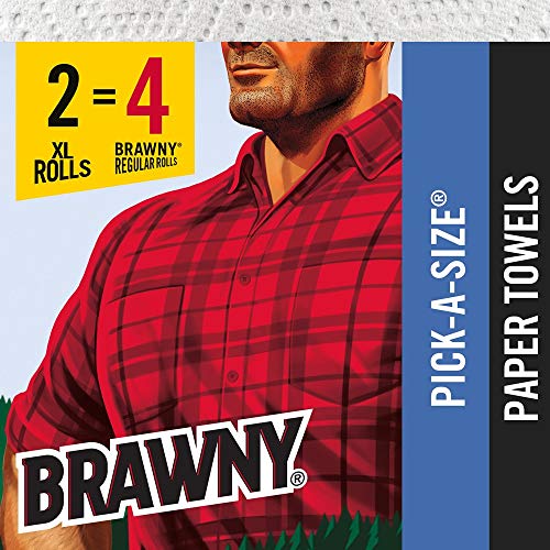 Image of Brawny Paper Towels, 2 XL Rolls, Pick-a-Size, 2 = 4 Regular Rolls