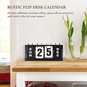 Eruiyinmetaldeskcalendarstandingflipdesktopperpetualflipcalendarwithlargedisplayfarmhousevintagedailyflipcalendarforhomeofficedecorreusableyearly  Urban Country Home Decor Eruiyin metal desk calendar standing flip desktop perpetual flip calendar with large display farmhouse vintage daily flip calendar for home office decor reusable yearly  urban country home decor